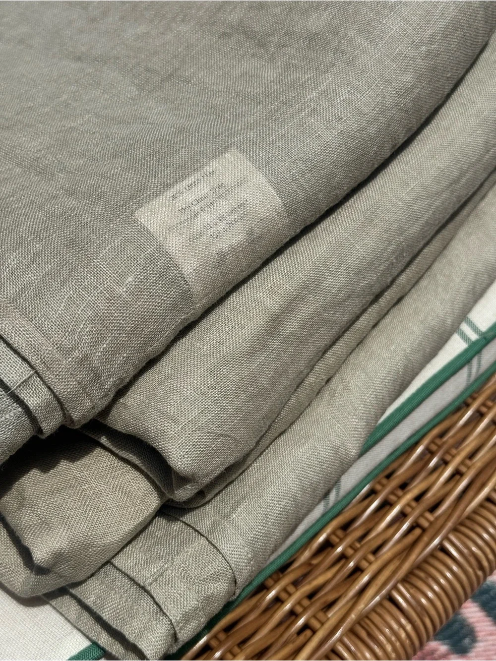 Pottery Barn 100% Linen set off 2 ~ Sheer Curtains 96”